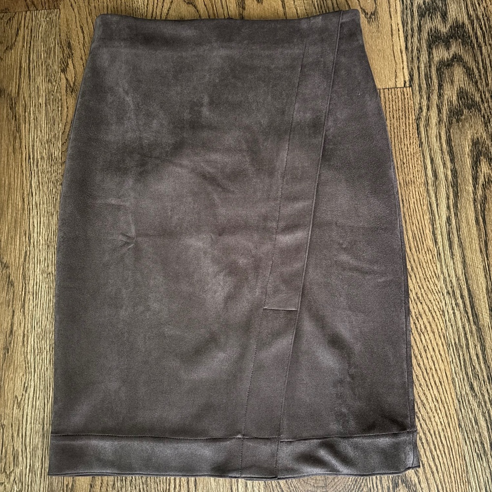 Ann Taylor brown suede skirt
